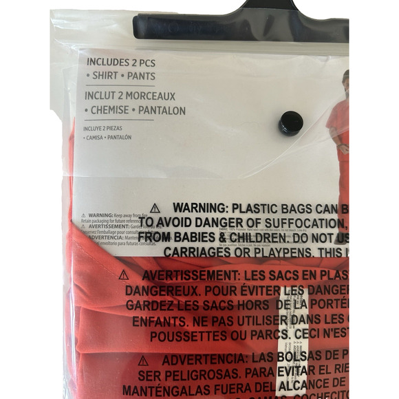 Incarcerated Prisoner Jumpsuit CHILD Unisex Halloween Costume Child MEDIUM 8-10 - Picture 5 of 6